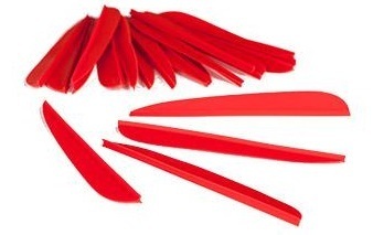 Armex Arrow Fletchings - 4" / Red