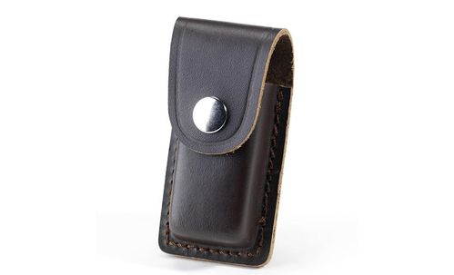 Whitby 3" Leather Knife Pouch - Dark Brown - WP23