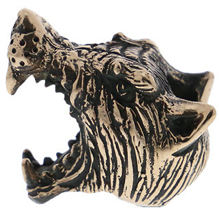 Lion ARMory Werewolf Bead in Brass