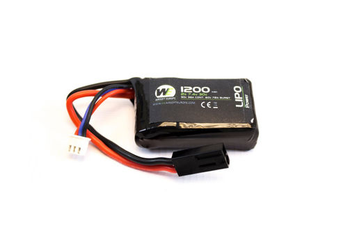WE 1200mAh LiPO 7.4V 20C Stick (PEQ/Micro) Battery