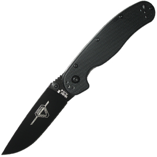 Ontario Knife Company Rat II Folder Black Plain