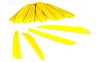 Armex Arrow Fletchings - 4" / Yellow